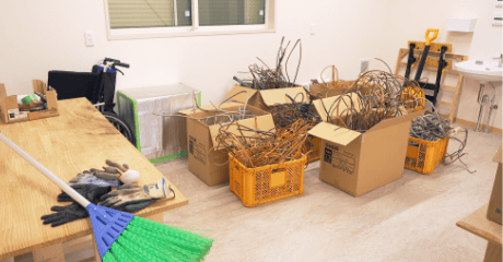 掃除・片付けの様子